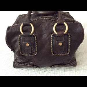 BCBG Brown Leather Bag
